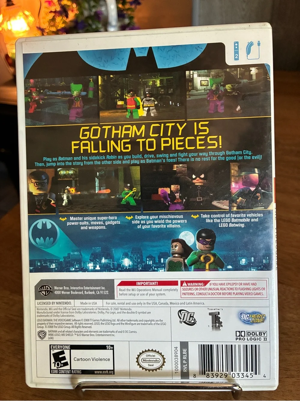 LEGO Batman: The Videogame for the Nintendo Wii platform.